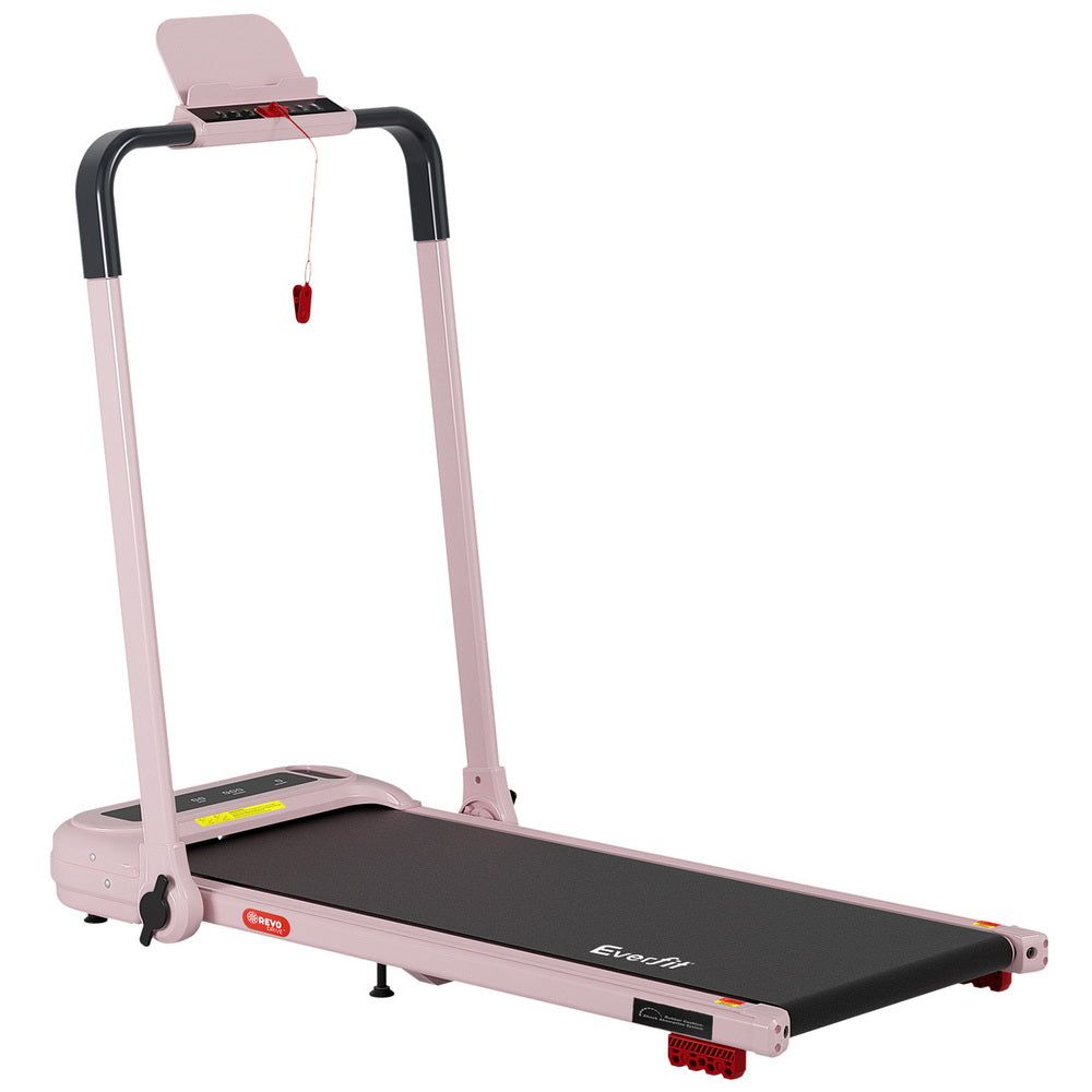 Everfit Treadmill Electric Walking Pad with Incline Foldable for Home Gym Pink-Sports & Fitness > Exercise, Gym & Fitness > Treadmills-PEROZ Accessories