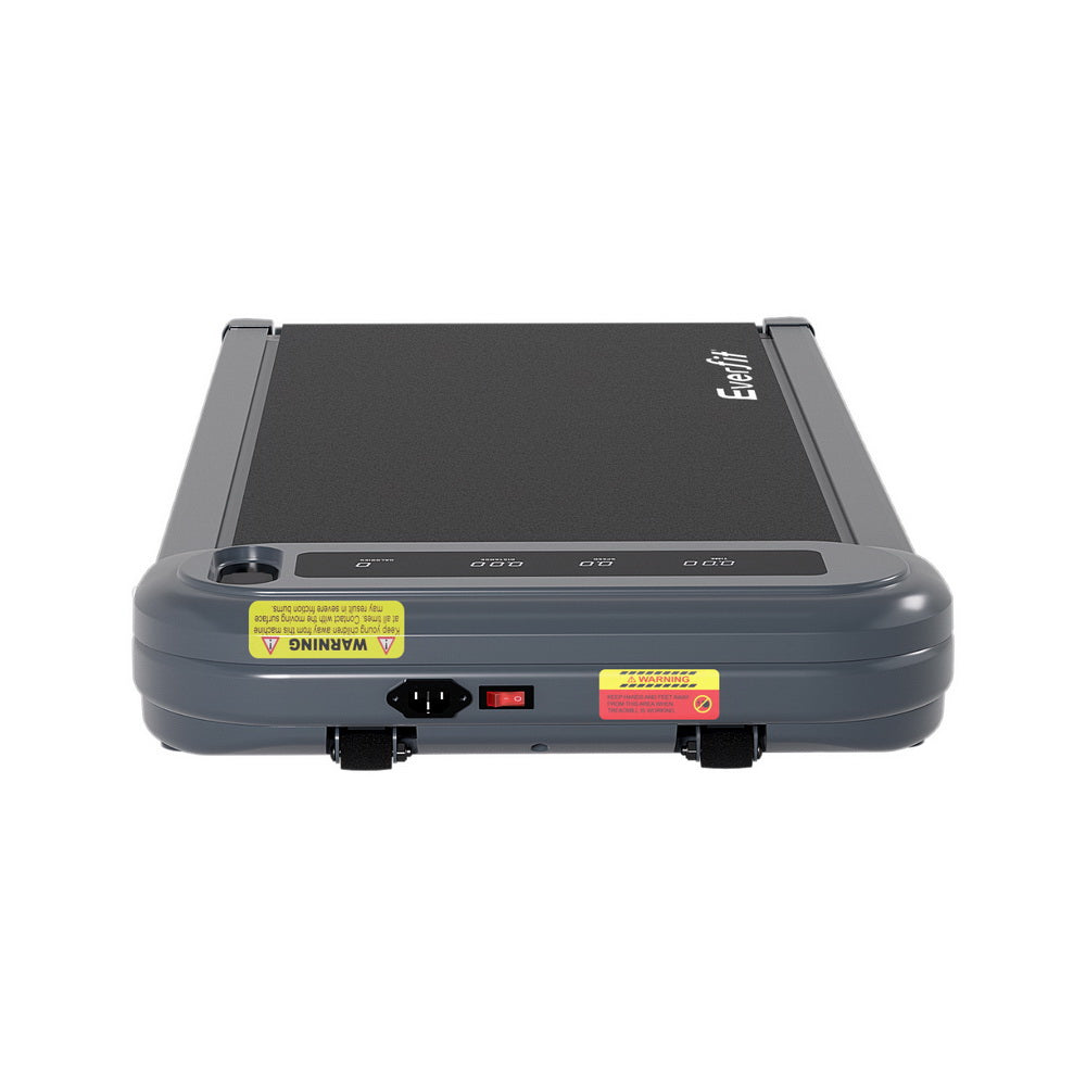 Everfit Treadmill Electric Walking Pad with Incline Under Desk Home Gym Grey-Sports & Fitness > Exercise, Gym & Fitness > Treadmills-PEROZ Accessories