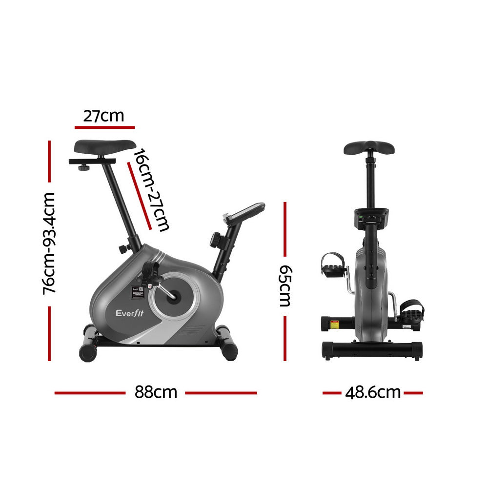 Everfit Under Desk Exercise Bike Magnetic Resistance Cardio workouts 120kg Capacity-Sports & Fitness > Exercise, Gym & Fitness > Exercise Bikes-PEROZ Accessories