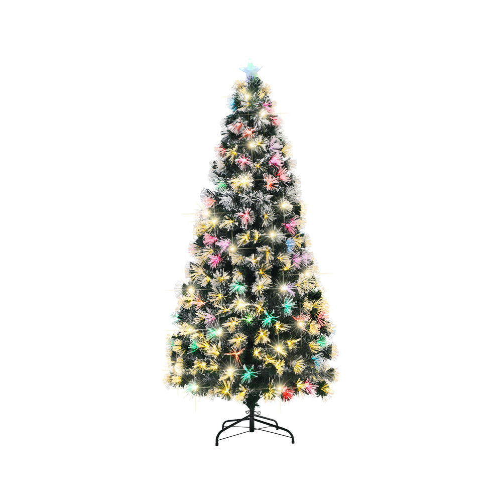 Mazam Christmas Tree 1.8M 6FT Fibre Optic Multi Colour LED Light-Christmas Tree-PEROZ Accessories