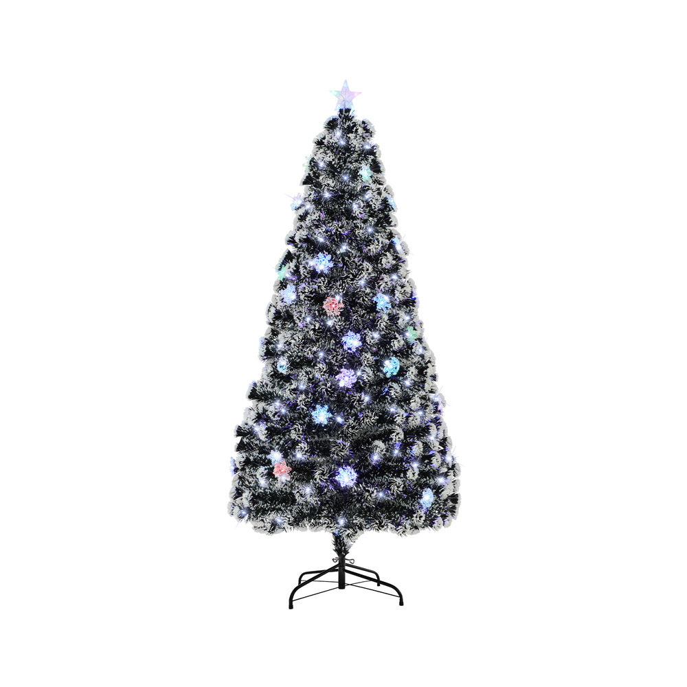 Mazam Christmas Tree 1.8M 6FT Snowflakes Green with LED lights-Christmas Tree-PEROZ Accessories