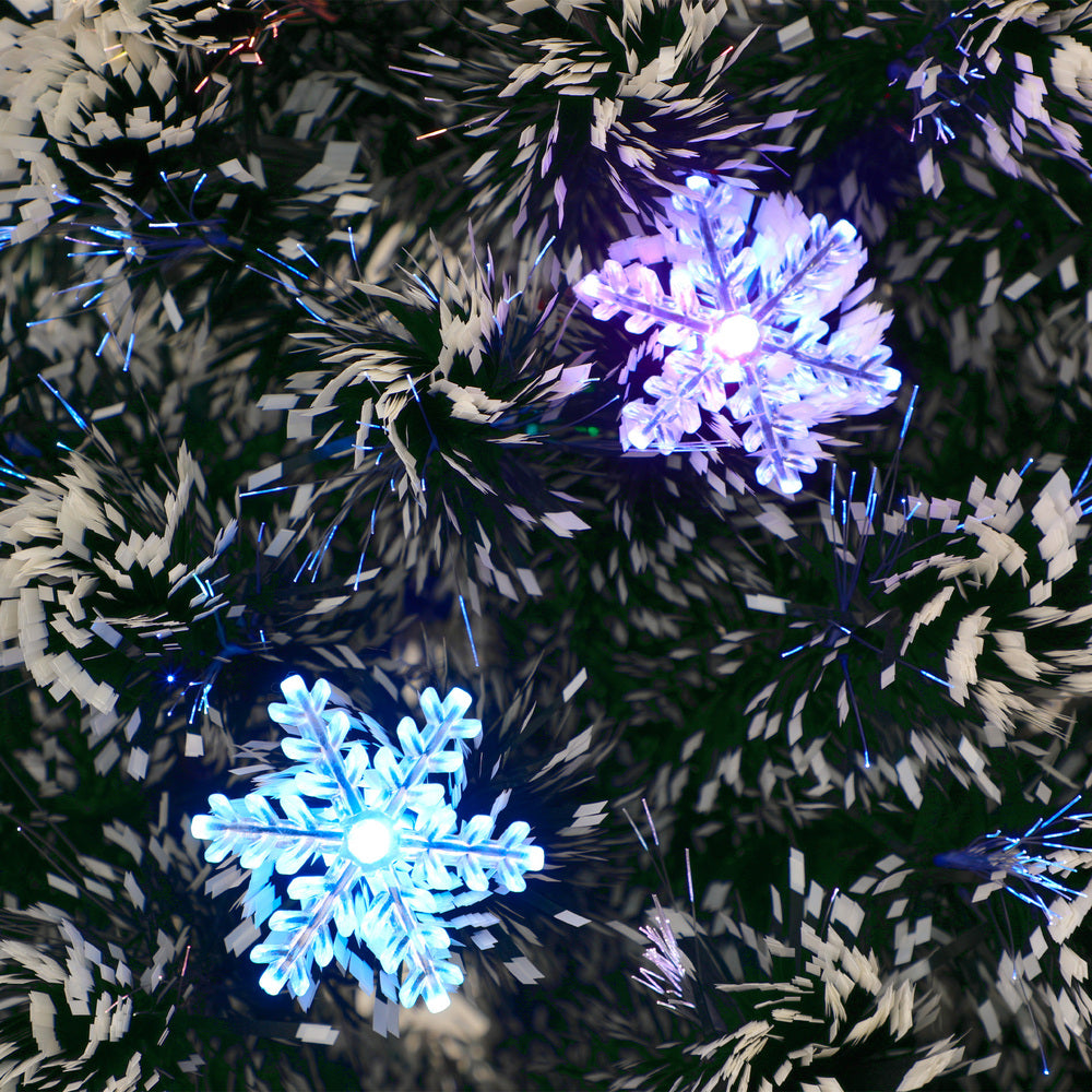 Mazam Christmas Tree 1.8M 6FT Snowflakes Green with LED lights-Christmas Tree-PEROZ Accessories