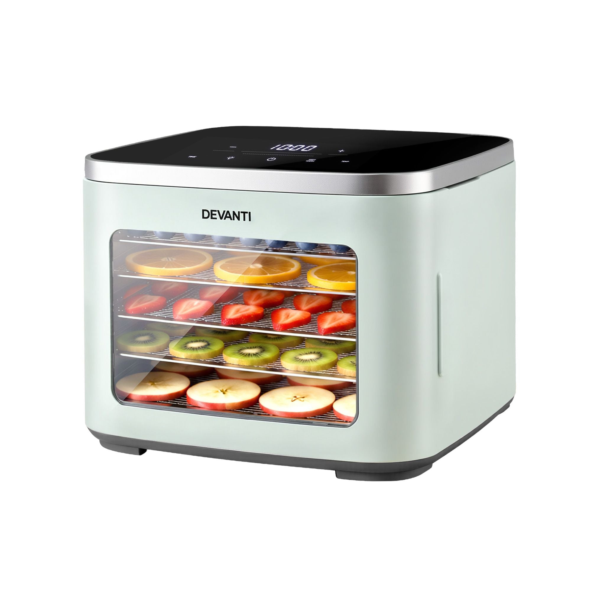 Devanti Food Dehydrator Machine 5 Tray Mini Fruit Dryer Maker Green-Appliances > Kitchen Appliances > Food Dehydrators-PEROZ Accessories