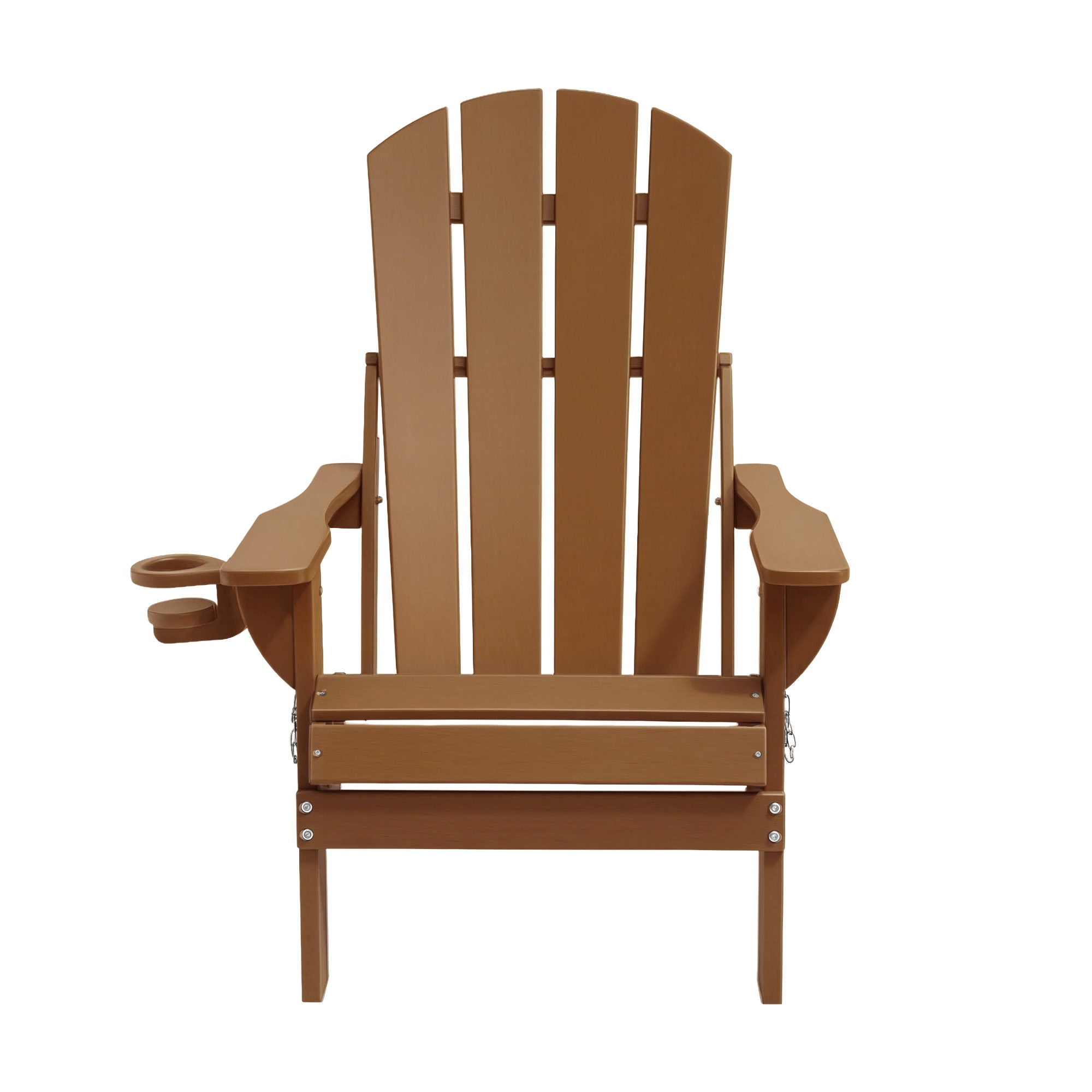 Gardeon Outdoor Chairs Folding Adirondack Beach Chair HDPE Sun Lounge Patio Furniture Garden Brown-Furniture > Outdoor > Outdoor Chairs-PEROZ Accessories