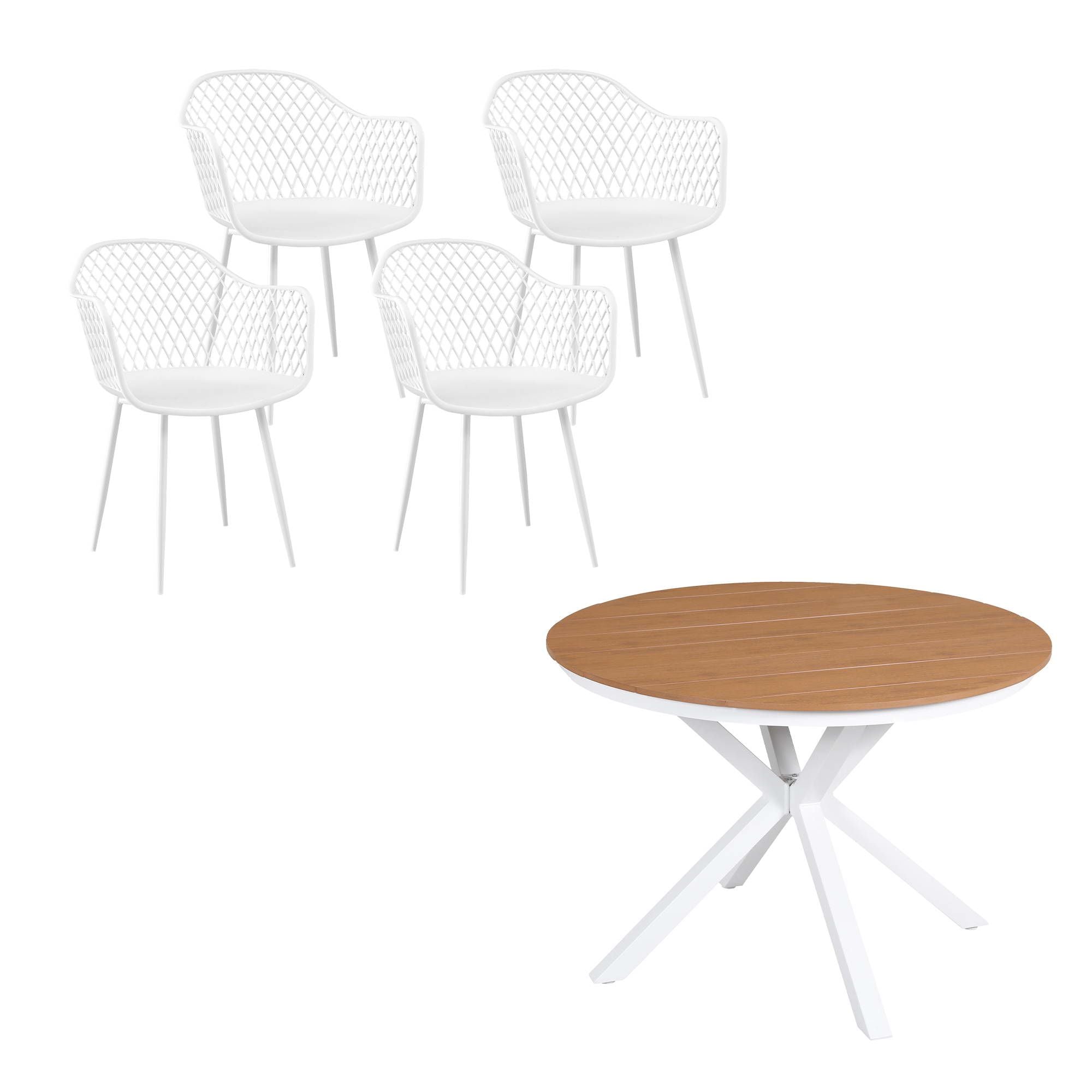 Gardeon 5PCS Outdoor Dining Set Table and Chairs Patio Garden Furniture Diamond-Furniture > Outdoor > Outdoor Dining Sets-PEROZ Accessories