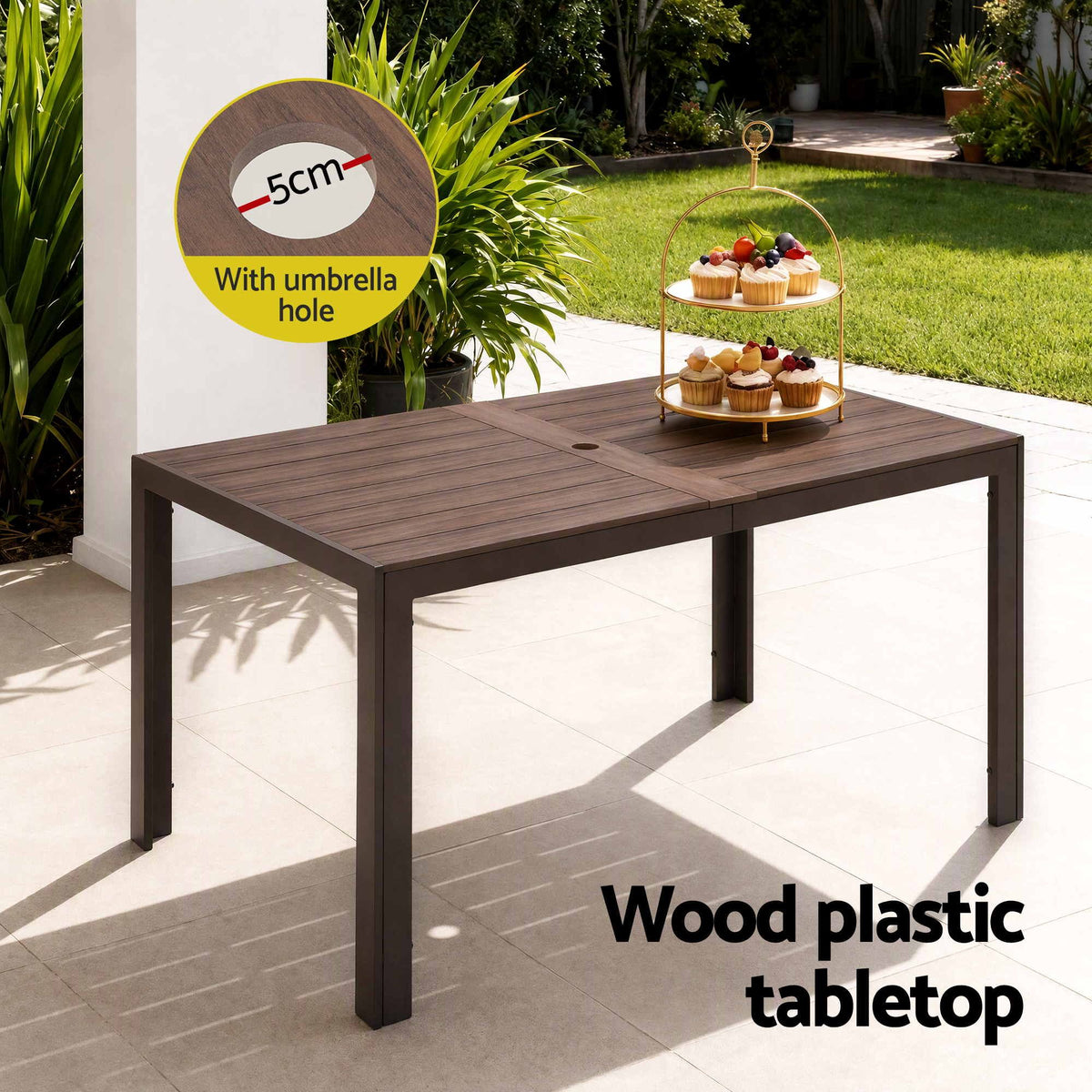 Gardeon 7PCS Outdoor Dining Set Patio Furniture Table and Chairs Garden Coffee-Furniture > Outdoor > Outdoor Dining Sets-PEROZ Accessories