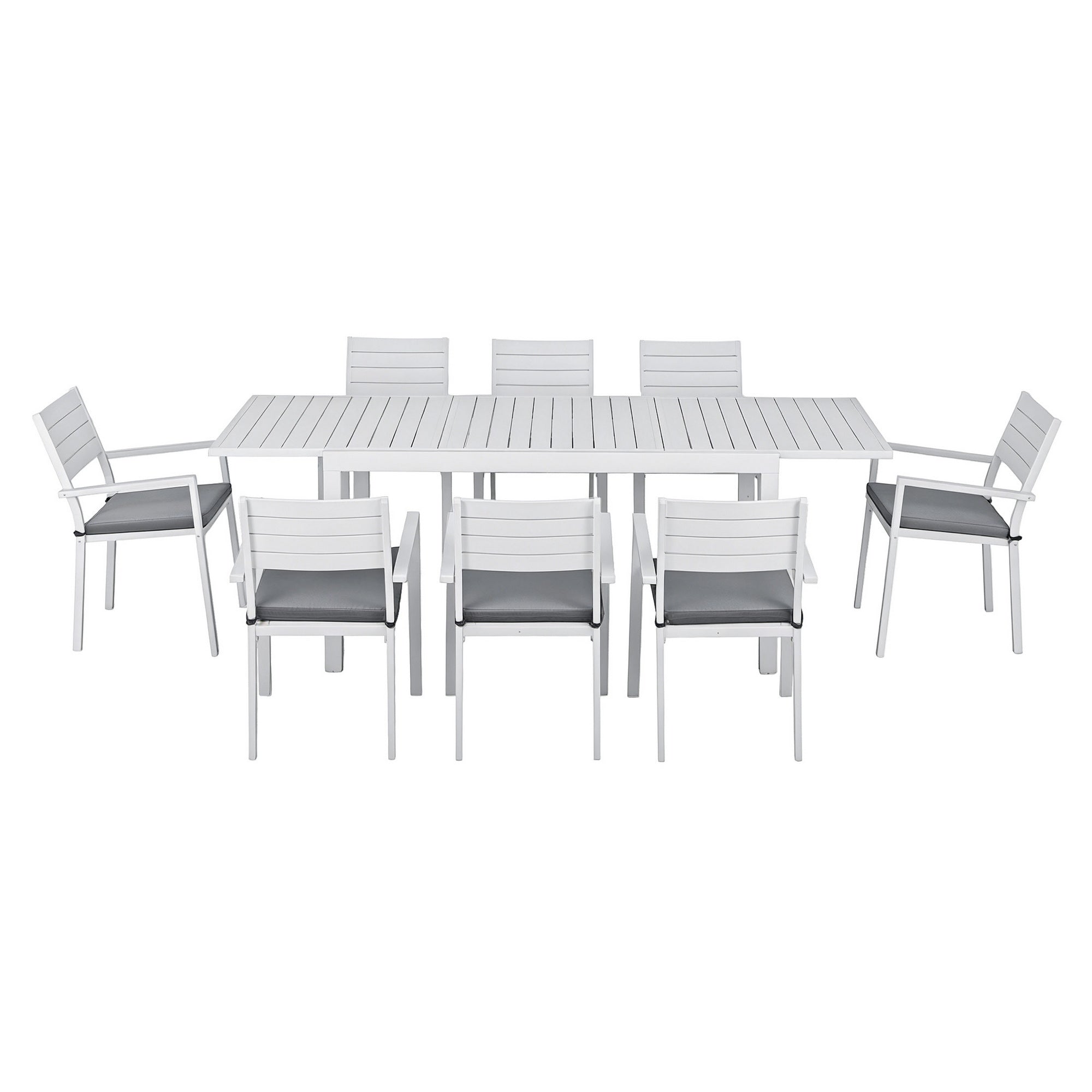 Gardeon Outdoor Dining Set 9PCS Aluminum Extendable Table Chairs Patio Furniture-Furniture > Outdoor > Outdoor Dining Sets-PEROZ Accessories