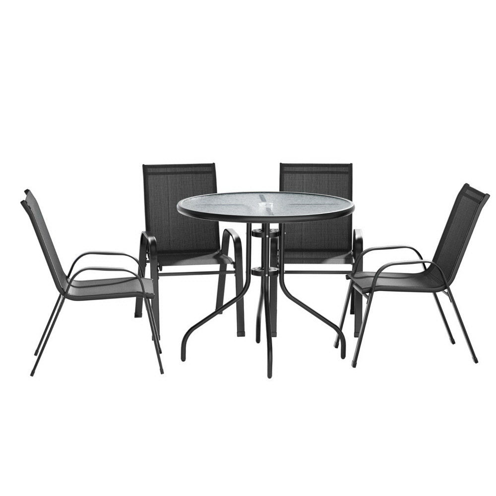 Gardeon Outdoor Dining Set Table and Chairs Patio Garden Furniture Bistro Set-Furniture > Outdoor > Outdoor Dining Sets-PEROZ Accessories