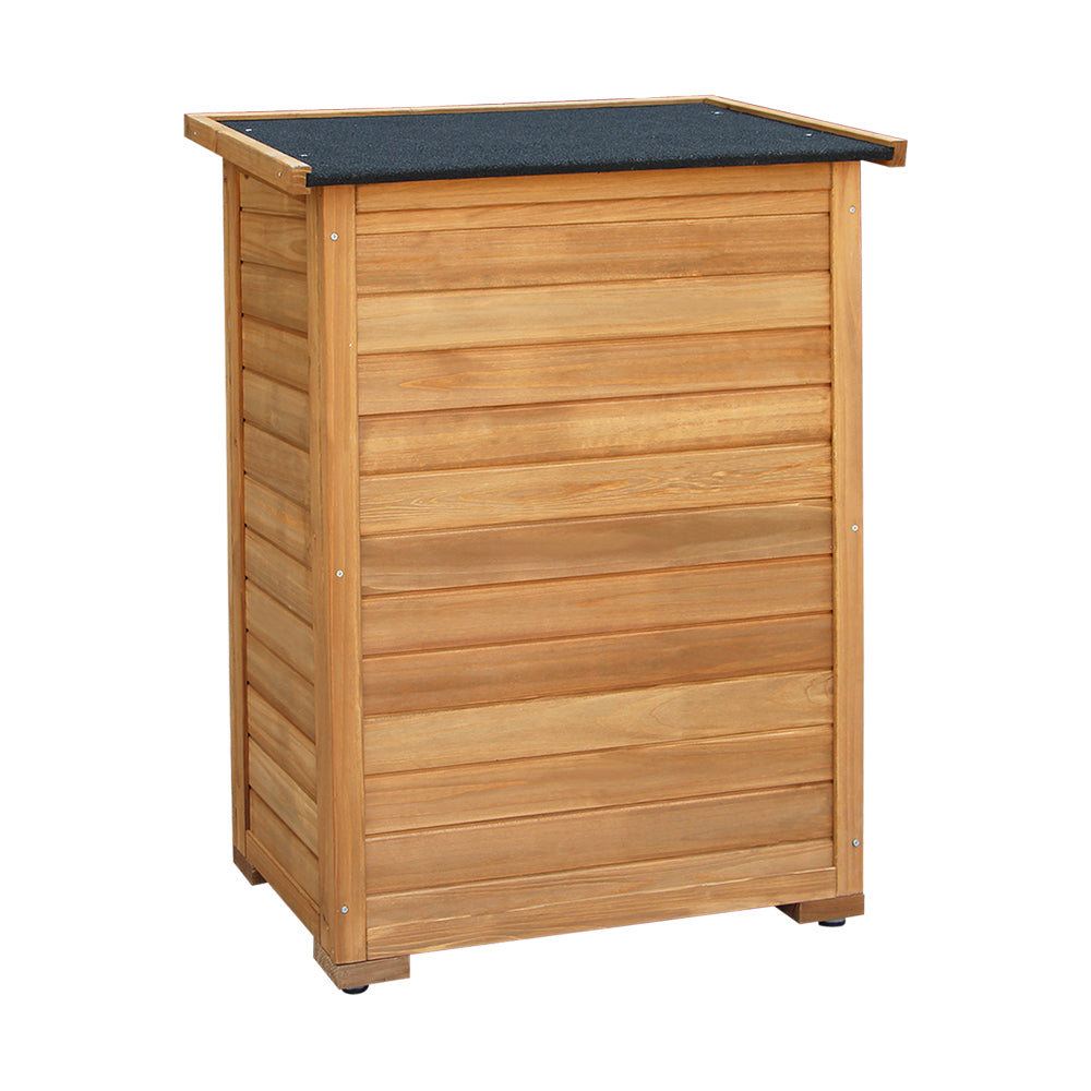 Gardeon Portable Wooden Garden Storage Cabinet-Outdoor Storage Cabinets-PEROZ Accessories