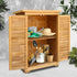 Gardeon Portable Wooden Garden Storage Cabinet-Outdoor Storage Cabinets-PEROZ Accessories