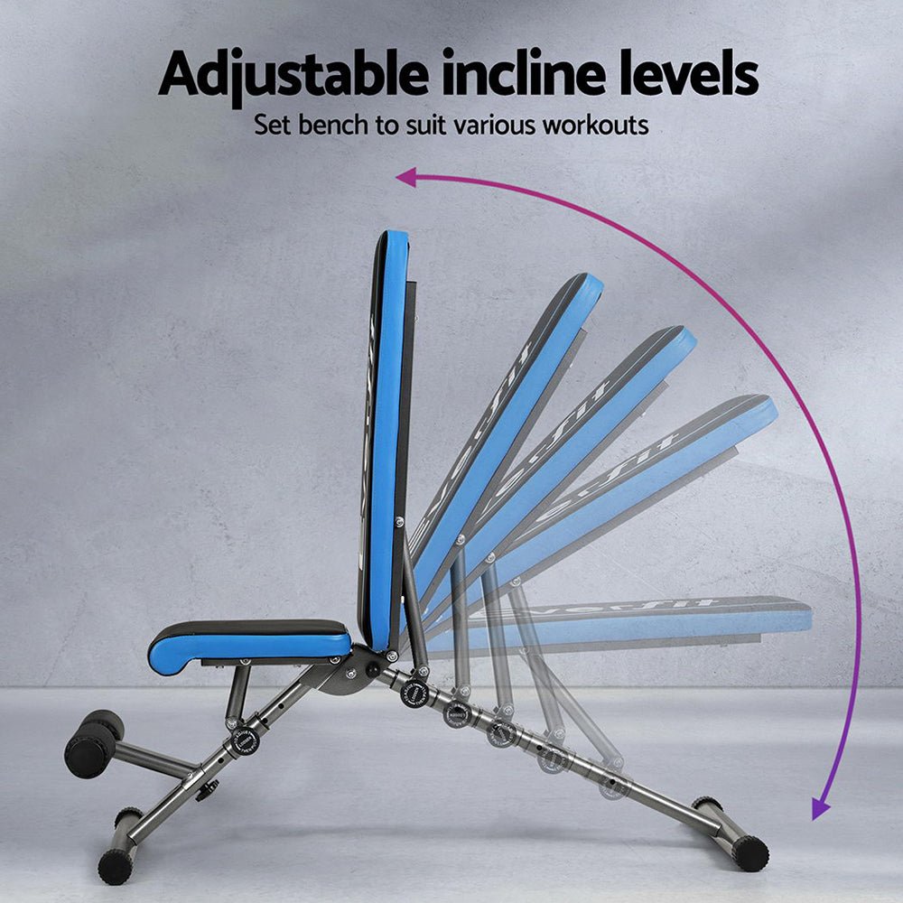 Everfit Weight Bench Adjustable FID Bench Press Home Gym 330kg Capacity-Sports & Fitness > Exercise, Gym & Fitness > Exercise Benches-PEROZ Accessories