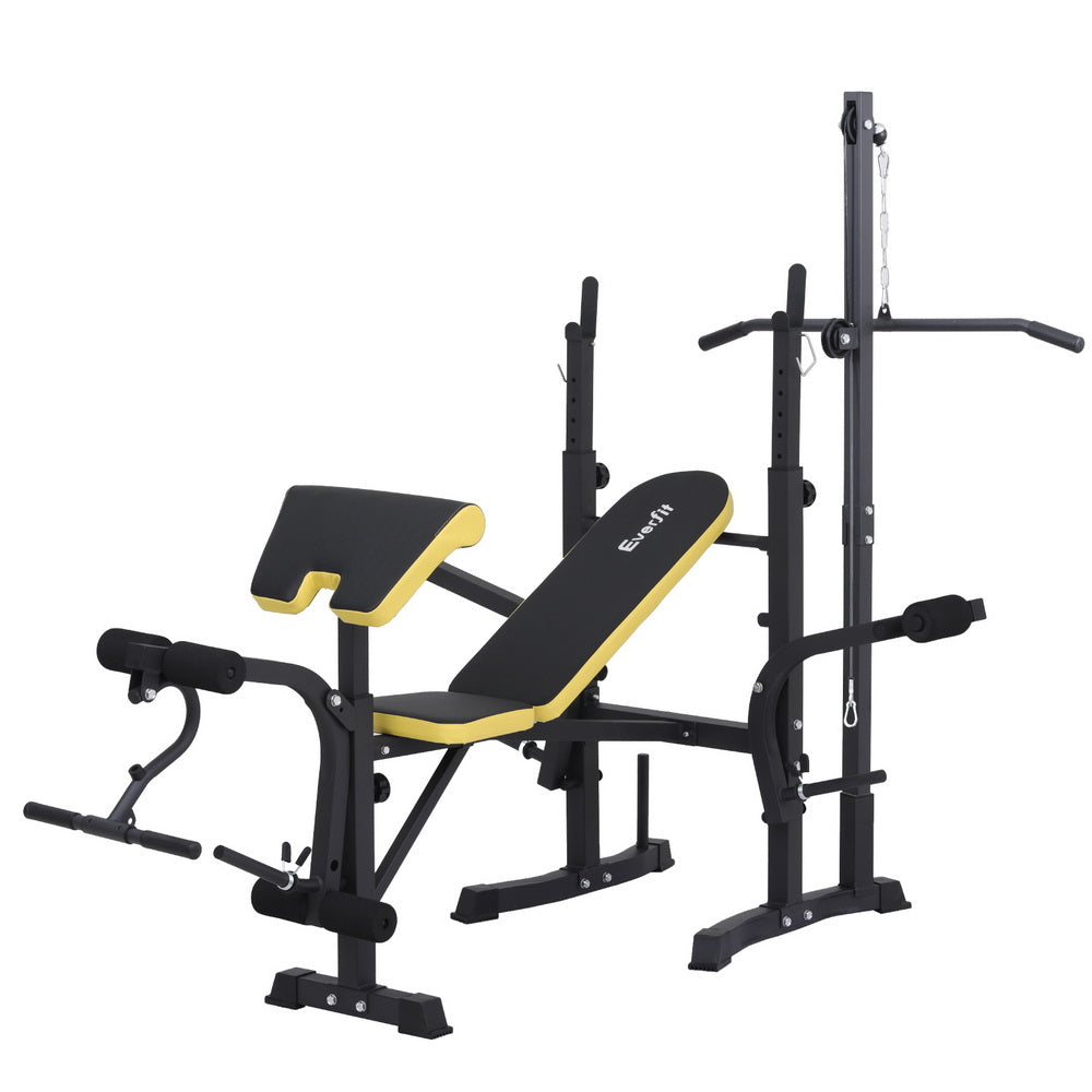 Everfit Weight Bench 14in1 Press Multi-Station Fitness Home Gym Equipment-Sports & Fitness > Exercise, Gym & Fitness > Gym Equipment & Accessories-PEROZ Accessories