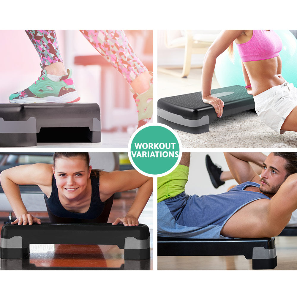 Everfit Aerobic Step Exercise Stepper Steps Home Gym Fitness Block Bench Riser-Sports & Fitness > Exercise, Gym & Fitness > Gym & Training Step-PEROZ Accessories