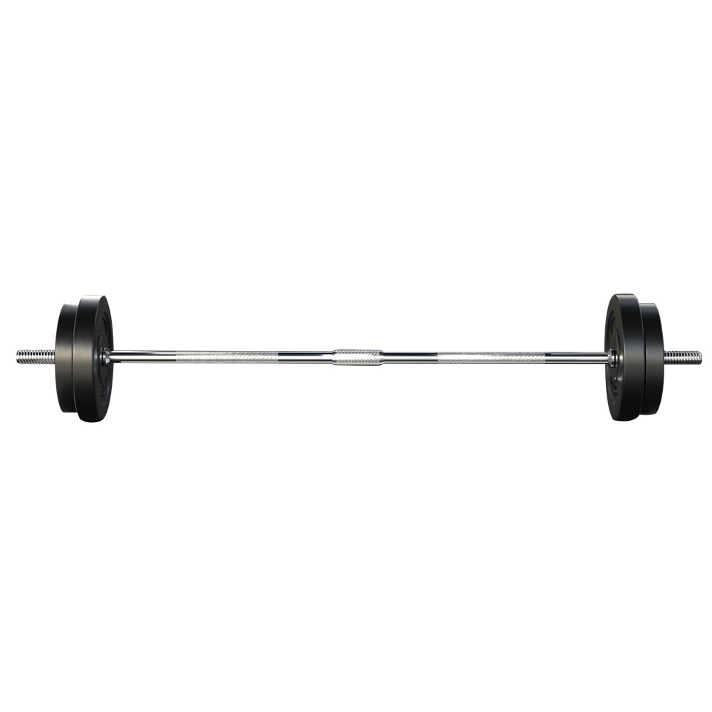 Everfit 38kg Barbell Set Weight Plates Bar Lifting Bench 168cm-Sports & Fitness > Exercise, Gym & Fitness > Exercise Benches-PEROZ Accessories