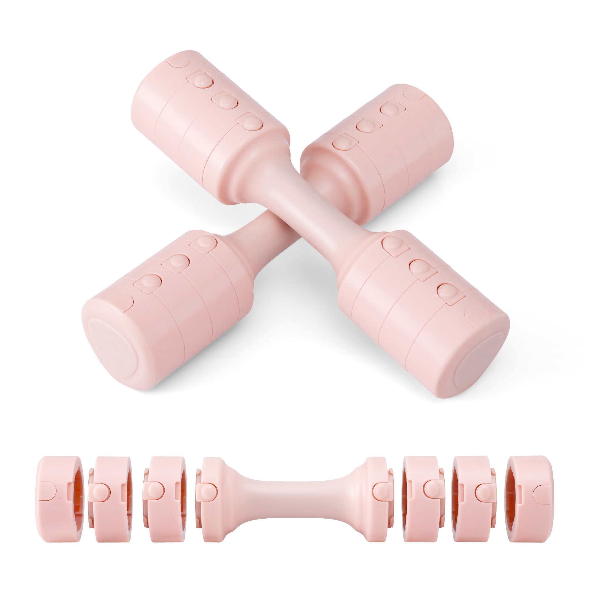 Everfit 2x2.5kg Adjustable Dumbbell Set Weights Set 4-in-1 Home Gym Workout Strength Training-Sports & Fitness > Exercise, Gym & Fitness > Free Weights-PEROZ Accessories