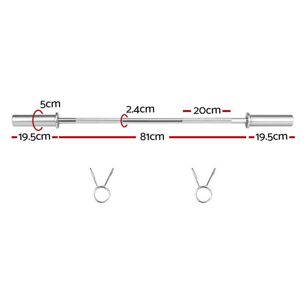 Everfit Barbell Bar Weights Lifting Dumbbells Olympic Training Bar Gym Fitness-Sports & Fitness > Exercise, Gym & Fitness > Free Weights-PEROZ Accessories