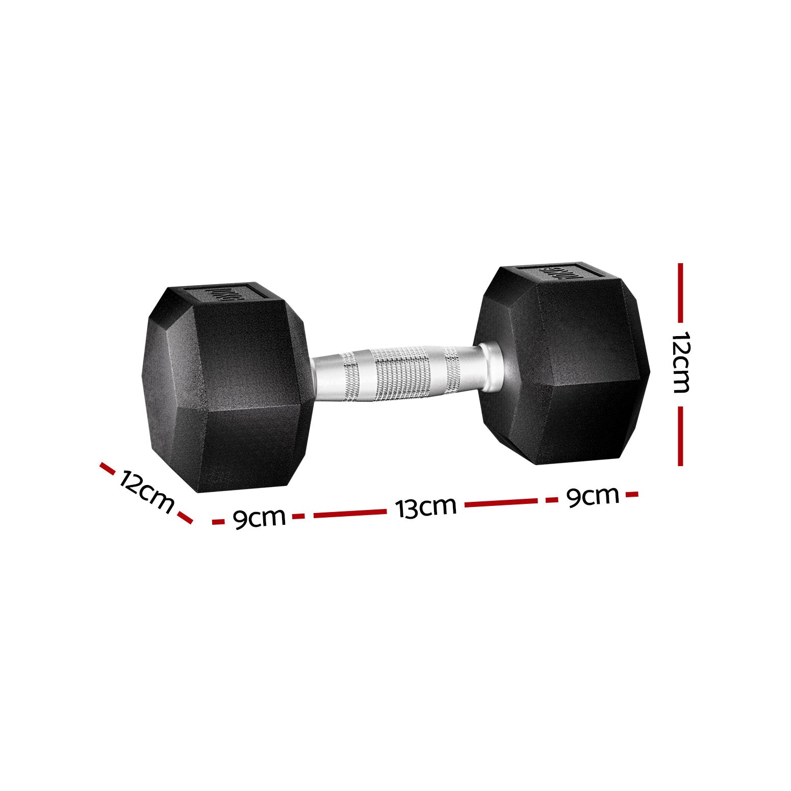 Everfit 20kg Hex Dumbbells Set Dumbbells Weights Lifting Bench Gym Workout 2x10kg-Sports & Fitness > Exercise, Gym & Fitness > Free Weights-PEROZ Accessories
