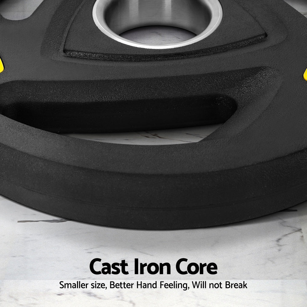 Everfit Weight Plates Standard 5kgx2 Dumbbells Barbells Plate Weight Lifting Home-Sports & Fitness > Exercise, Gym & Fitness > Free Weights-PEROZ Accessories