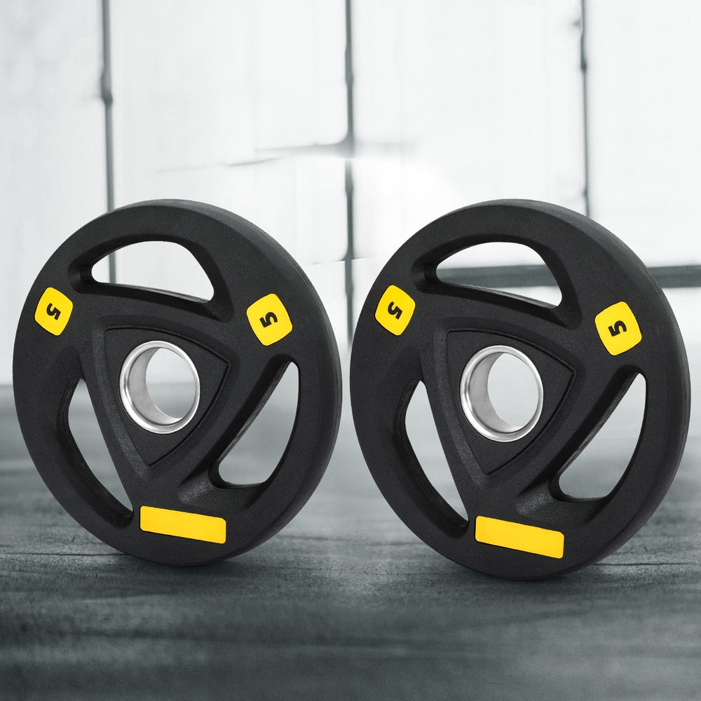 Everfit Weight Plates Standard 5kgx2 Dumbbells Barbells Plate Weight Lifting Home-Sports & Fitness > Exercise, Gym & Fitness > Free Weights-PEROZ Accessories