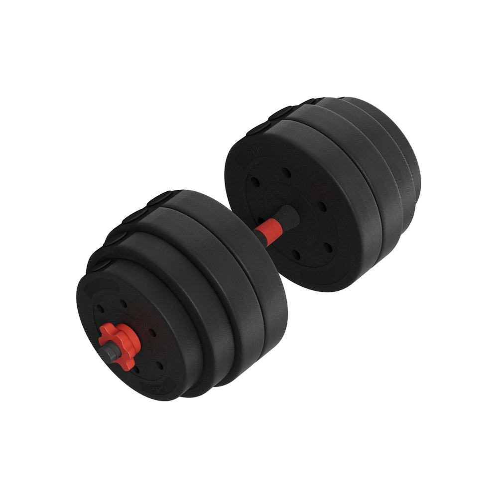 Everfit 40kg Adjustable Dumbbells Set Kettle Bell Weight Plates Barbells Gym-Sports & Fitness > Exercise, Gym & Fitness > Free Weights-PEROZ Accessories