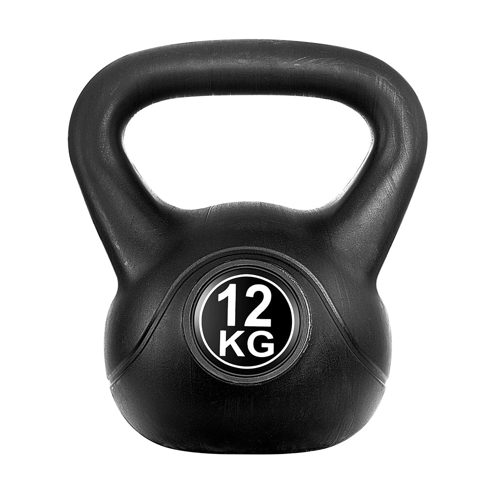 Everfit 12kg Kettlebell Set Weight Lifting Bench Dumbbells Kettle Bell Gym Home-Sports & Fitness > Exercise, Gym & Fitness > Weightlifting Machines & Racks-PEROZ Accessories