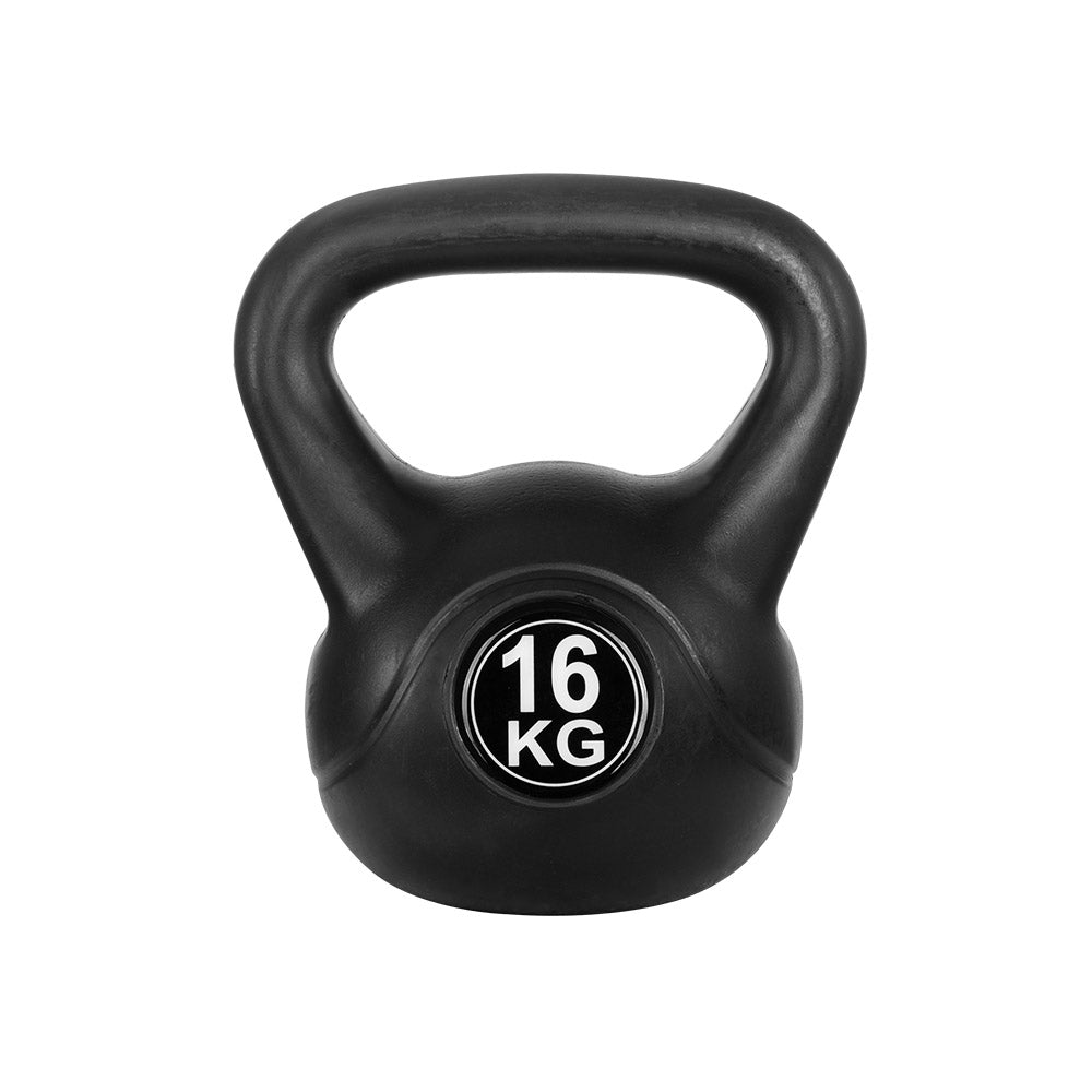 Everfit 16kg Kettlebell Set Weight Lifting Bench Dumbbells Kettle Bell Gym Home-Sports & Fitness > Exercise, Gym & Fitness > Free Weights-PEROZ Accessories