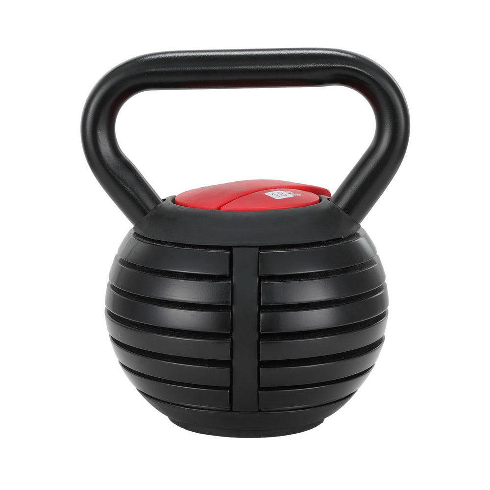 Everfit 18kg Adjustable Kettlebell Set Portable Kettle Bell Weight Dumbbells 10lbs 40lbs-Sports & Fitness > Exercise, Gym & Fitness > Free Weights-PEROZ Accessories