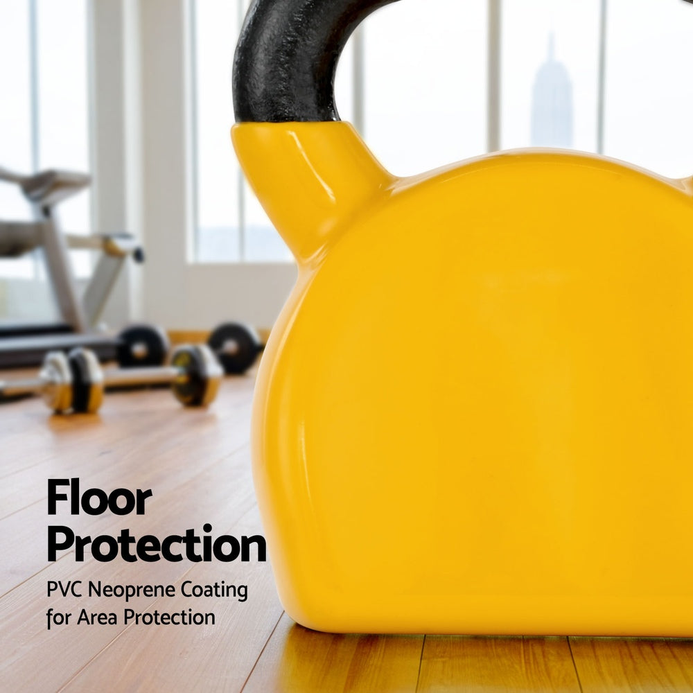 Everfit 20kg Kettlebell Set Weightlifting Bench Dumbbells Kettle Bell Gym Home-Sports & Fitness > Exercise, Gym & Fitness > Free Weights-PEROZ Accessories