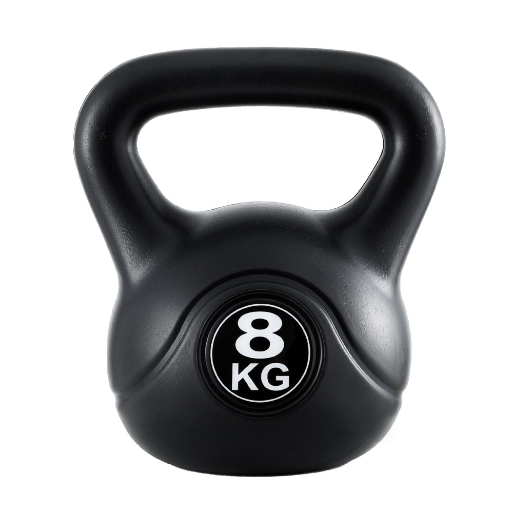 Everfit 8kg Kettlebell Set Weight Lifting Bench Dumbbells Kettle Bell Gym Home-Sports & Fitness > Exercise, Gym & Fitness > Free Weights-PEROZ Accessories