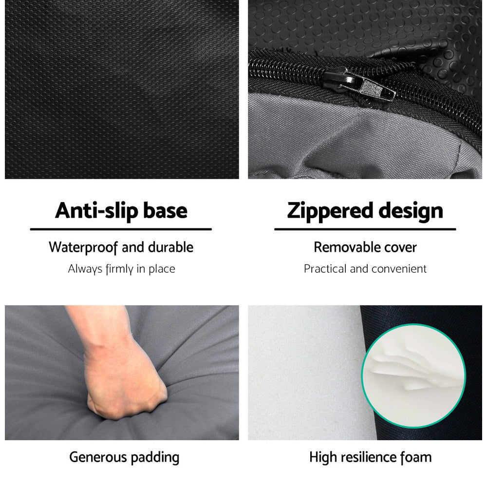 Artiss Floor Lounge Sofa Camping Chair Grey-Camping Chairs-PEROZ Accessories