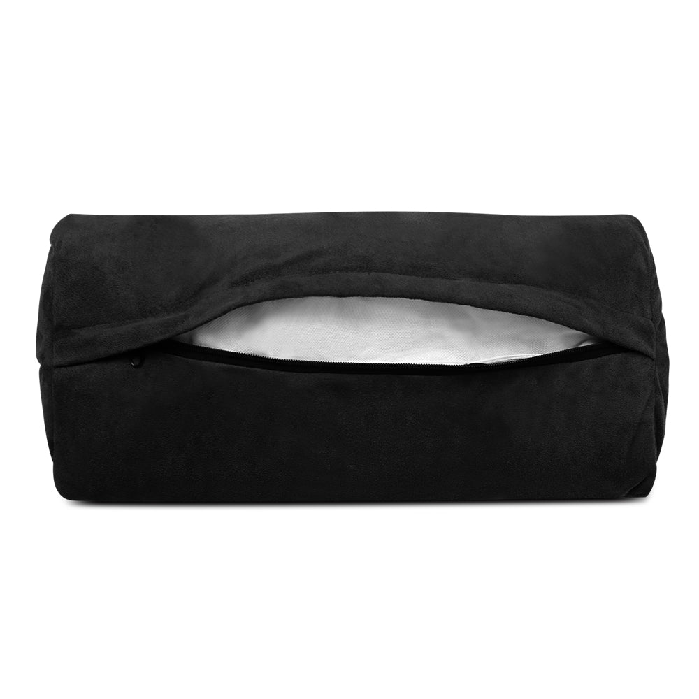 Artiss Lounge Sofa Bed 2-seater Charcoal Suede-Furniture > Living Room-PEROZ Accessories