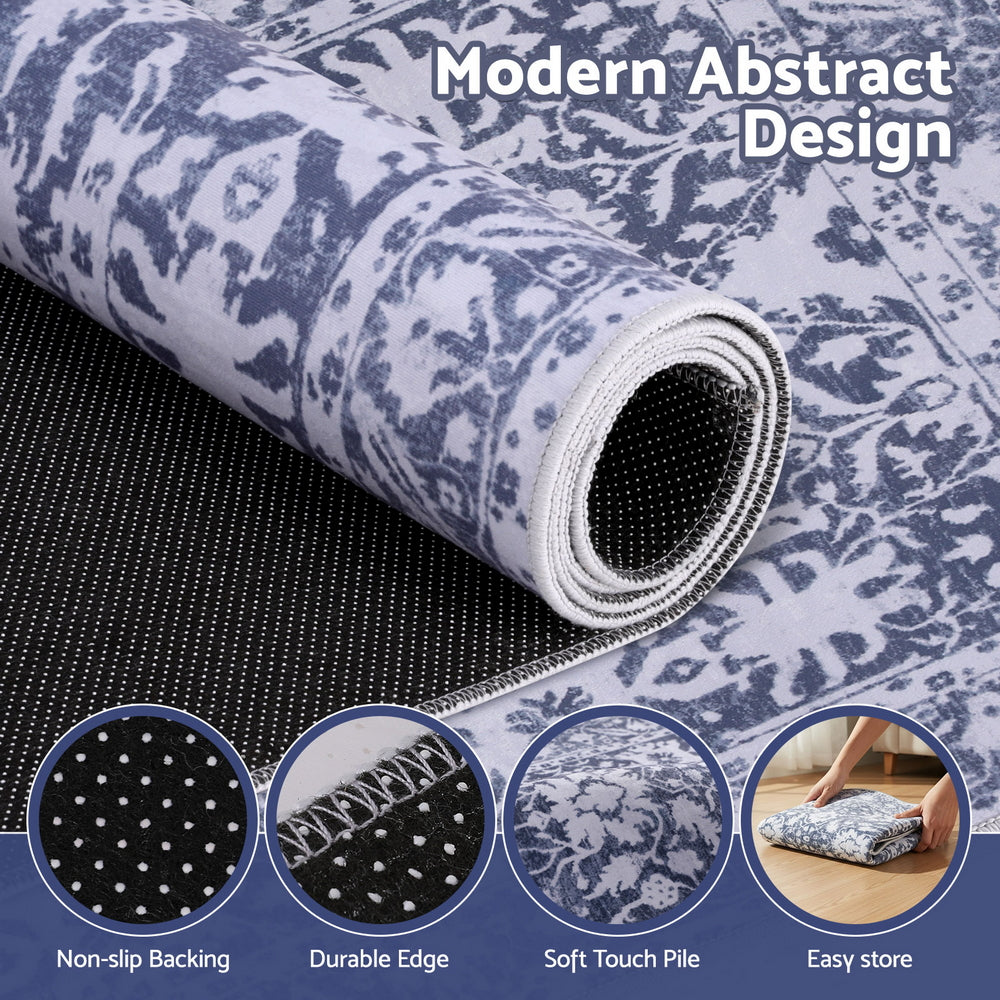 Artiss Floor Rug 120x170cm Soft Velvet Washable Modern Area Rug Floor Carpet Mat-Home & Garden > Rugs > Floor Rugs-PEROZ Accessories