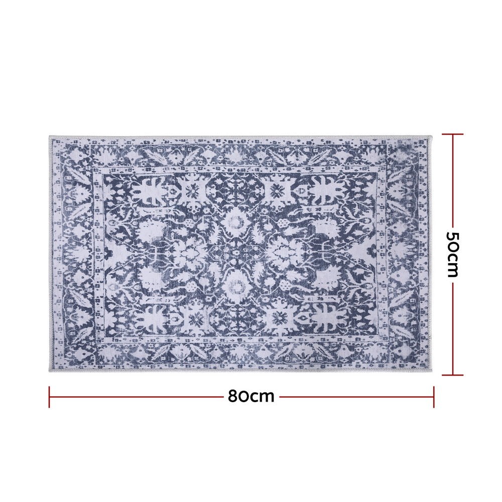 Artiss Floor Rug 50X80cm Doormat Soft Velvet Non-Slip Bath Mat Small Rug Modern-Home & Garden > Rugs > Door Mats-PEROZ Accessories