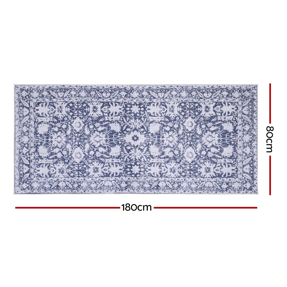 Artiss Hallway Runner Rug 80x180cm Soft Velvet Washable Modern Kitchen Mat-Home & Garden > Rugs > Floor Rugs-PEROZ Accessories