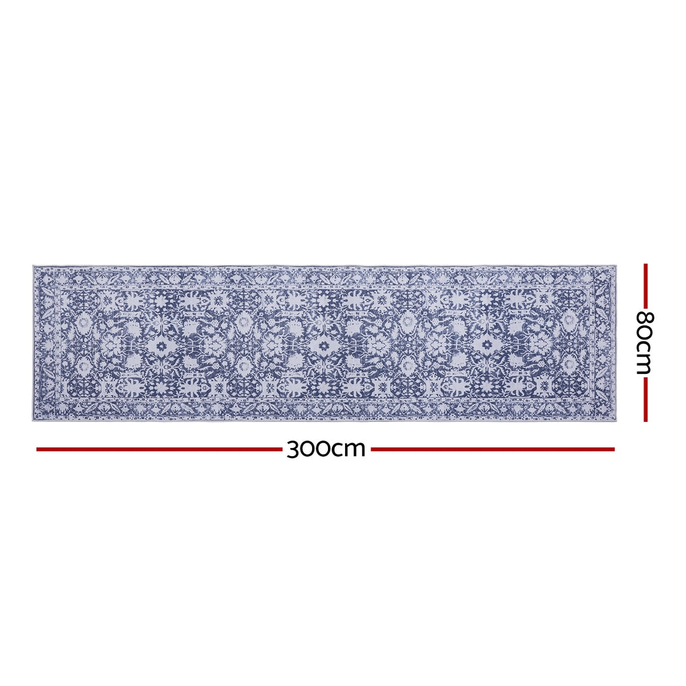 Artiss Hallway Runner Rug 80X300cm Soft Velvet Washable Modern Kitchen Mat-Home & Garden > Rugs > Floor Rugs-PEROZ Accessories