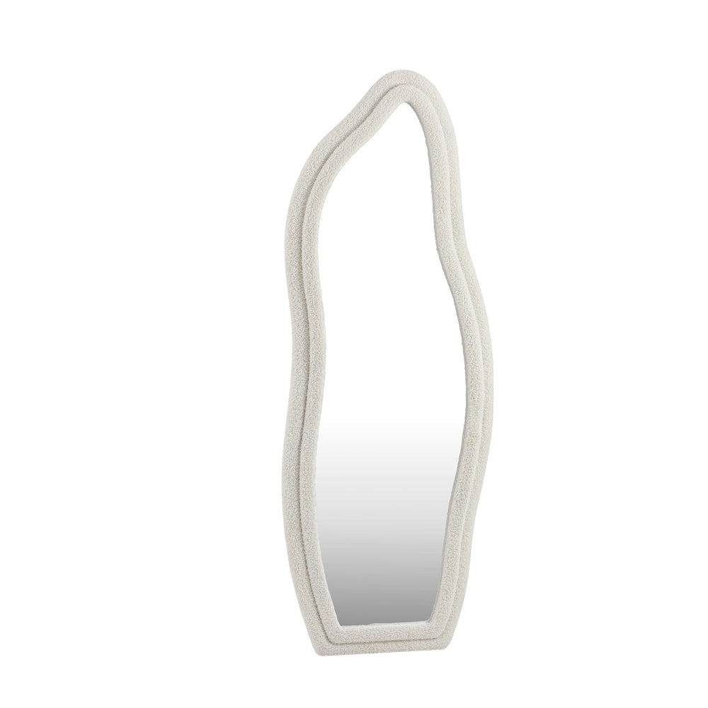 Oikiture Full Length Mirror Boucle Floor Mirrors 160cm-Full Length Mirrors-PEROZ Accessories