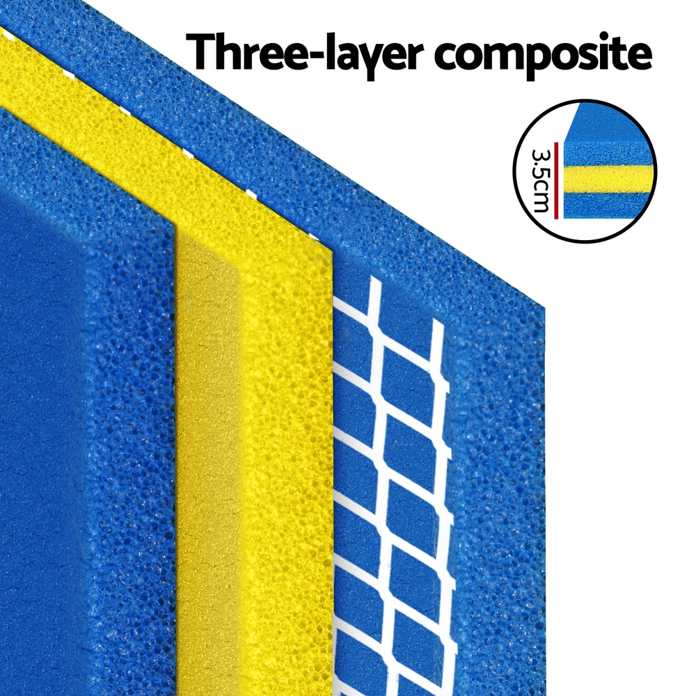 Weisshorn Floating Water Mat 3.5x1.8m Foam Pad Swimming Pool Platform Blue-Home & Garden > Pool & Accessories > Pool Toys & Inflatables-PEROZ Accessories