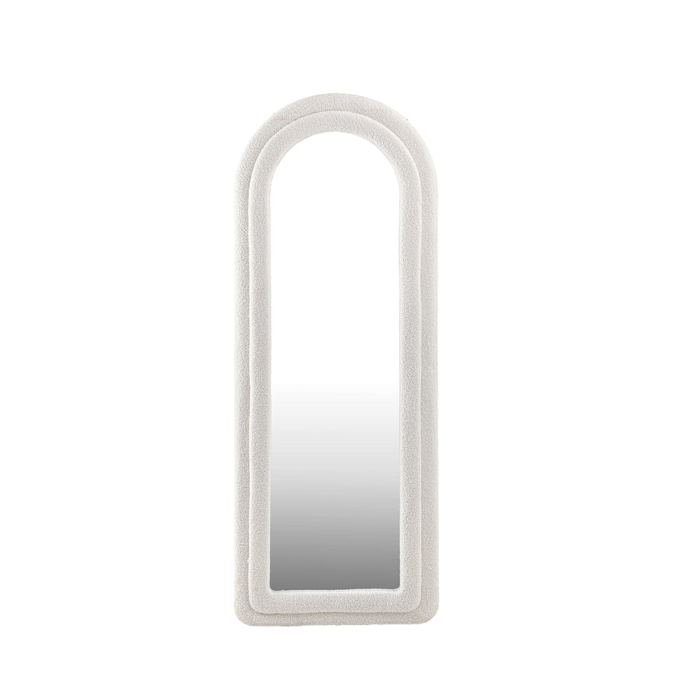 Oikiture Full Length Mirror Boucle Frame 1.6M Floor Mirrors-Full Length Mirror-PEROZ Accessories
