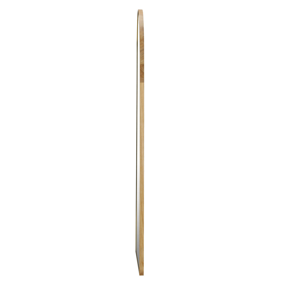 Oikiture Wooden Full Length Mirror 180x70cm Wavy Floor Mirrors-Full Length Mirror-PEROZ Accessories
