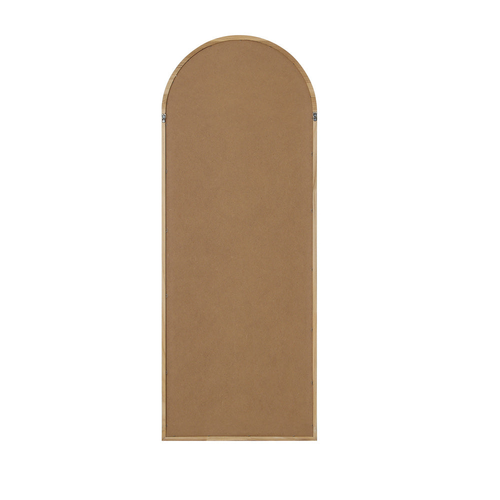 Oikiture Wooden Full Length Mirror 180x70cm Wavy Floor Mirrors-Full Length Mirror-PEROZ Accessories