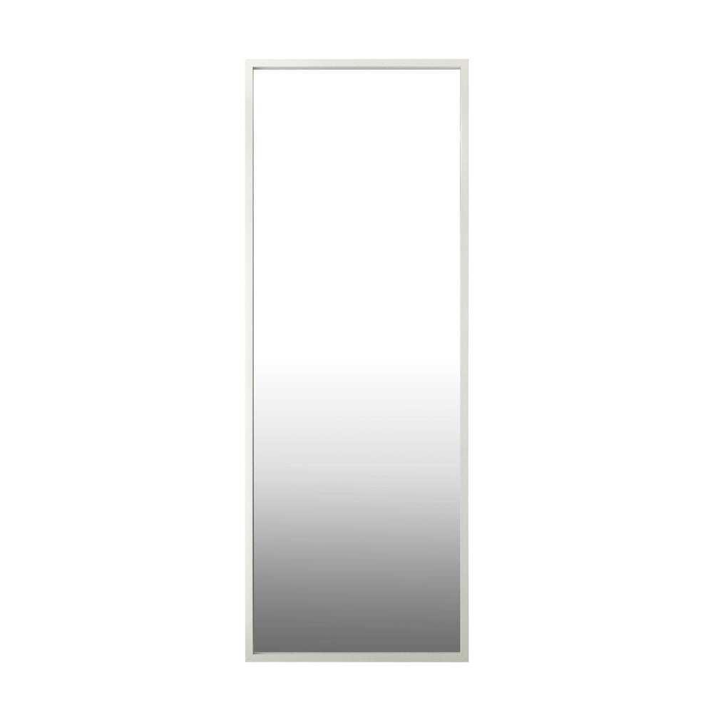 Oikiture Wooden Full Length Mirror Rectangle Free Standing White-Full Length Mirrors-PEROZ Accessories