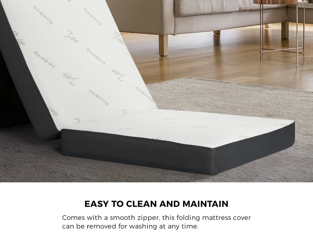 Bedra Folding Foam Mattress Trifold Sleeping Mat Single-Folding Mattresses Cushions-PEROZ Accessories