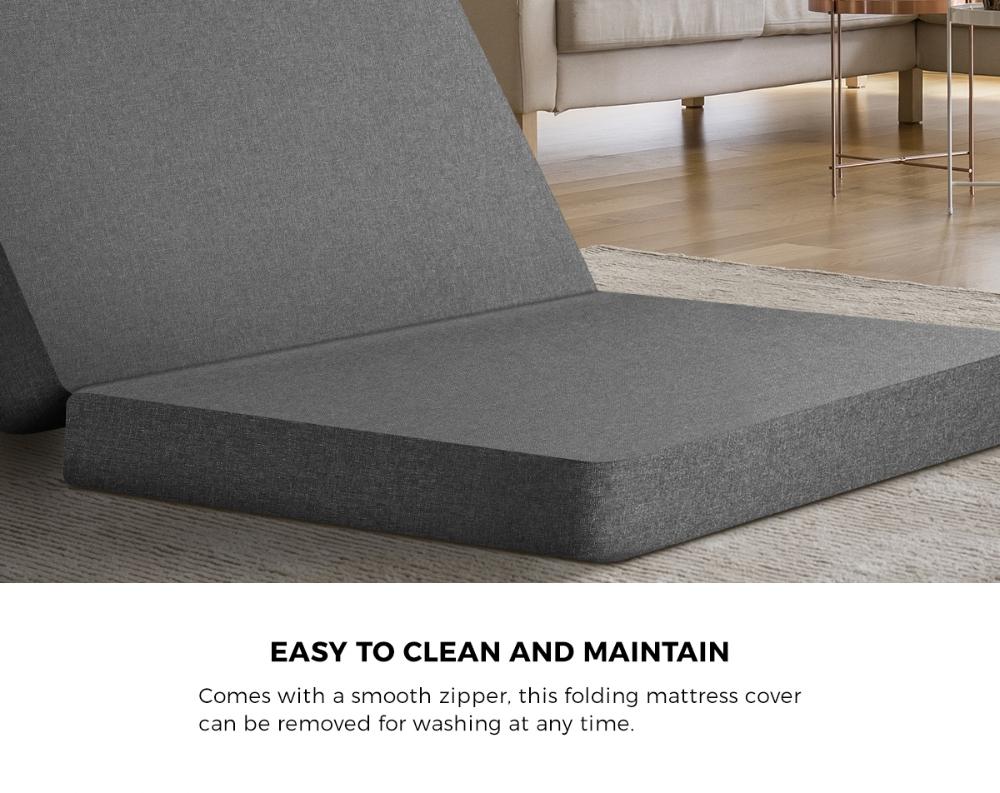 Bedra Foldable Mattress Trifold Cushion Mat Breathable Double-Folding Mattresses Cushions-PEROZ Accessories
