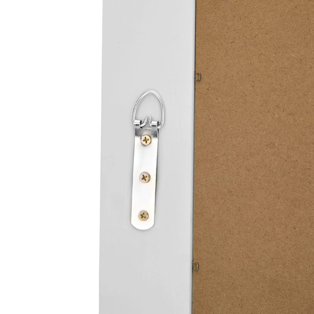 Oikiture Full Length Arch Mirror 165x60cm White Wood Wall Mounted-Full Length Mirror-PEROZ Accessories