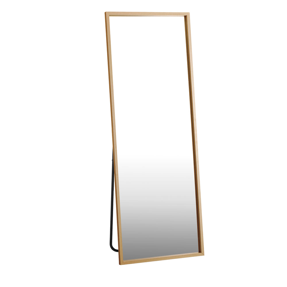 Oikiture Wooden Full Length Mirror Rectangle Free Standing-Full Length Mirrors-PEROZ Accessories