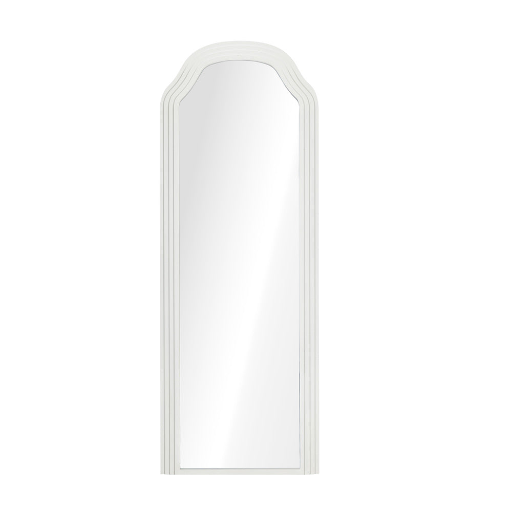 Oikiture Full Length Floor Makeup Mirrors 165x60cm White Wood Bedroom-Full Length Mirror-PEROZ Accessories
