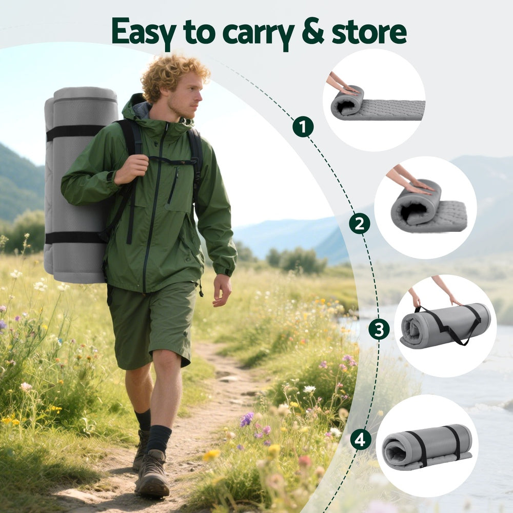 Giselle Bedding Single Foldable Mattress Camping Mat-Outdoor Recreation > Camping > Inflatable Mattresses-PEROZ Accessories