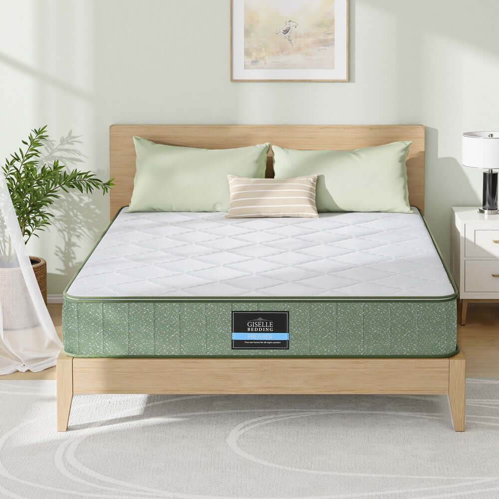 Giselle 25cm Memory Foam Mattress Dual Layer Zipper Cover Cool Charcoal Foam Mattresses Double-Furniture > Mattresses > Double Mattress-PEROZ Accessories