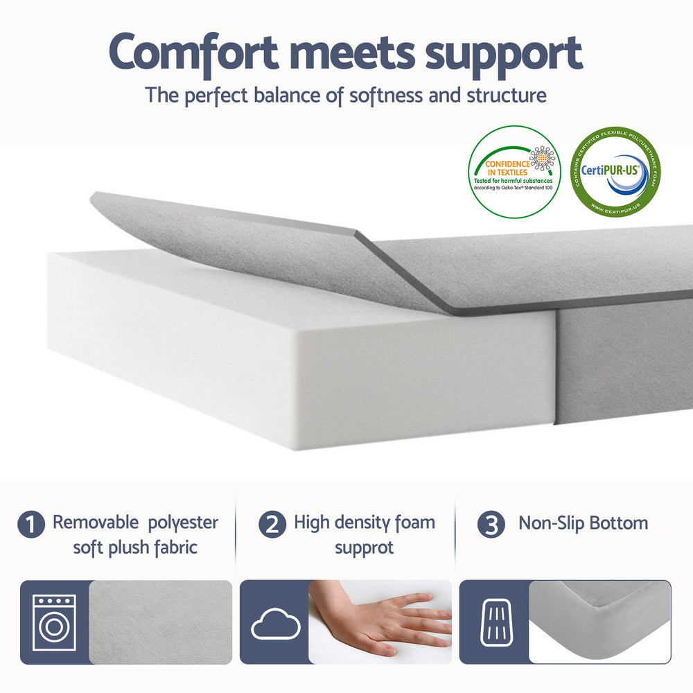Giselle Foldable Mattress Folding Sofa Bed 4-fold Sleeping Camping Cushion Mat-Furniture > Mattresses > Single Mattress-PEROZ Accessories