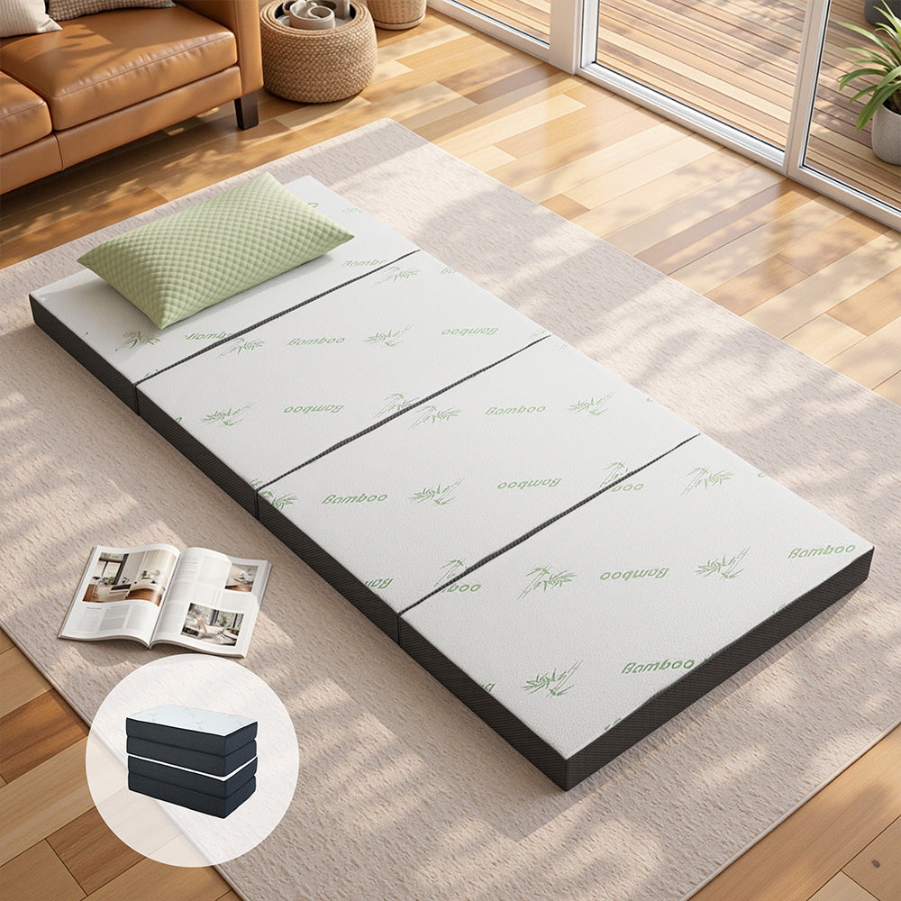 Giselle Bedding Foldable Mattress Folding Foam Sofa Bed Mat Bamboo-Mattress-PEROZ Accessories